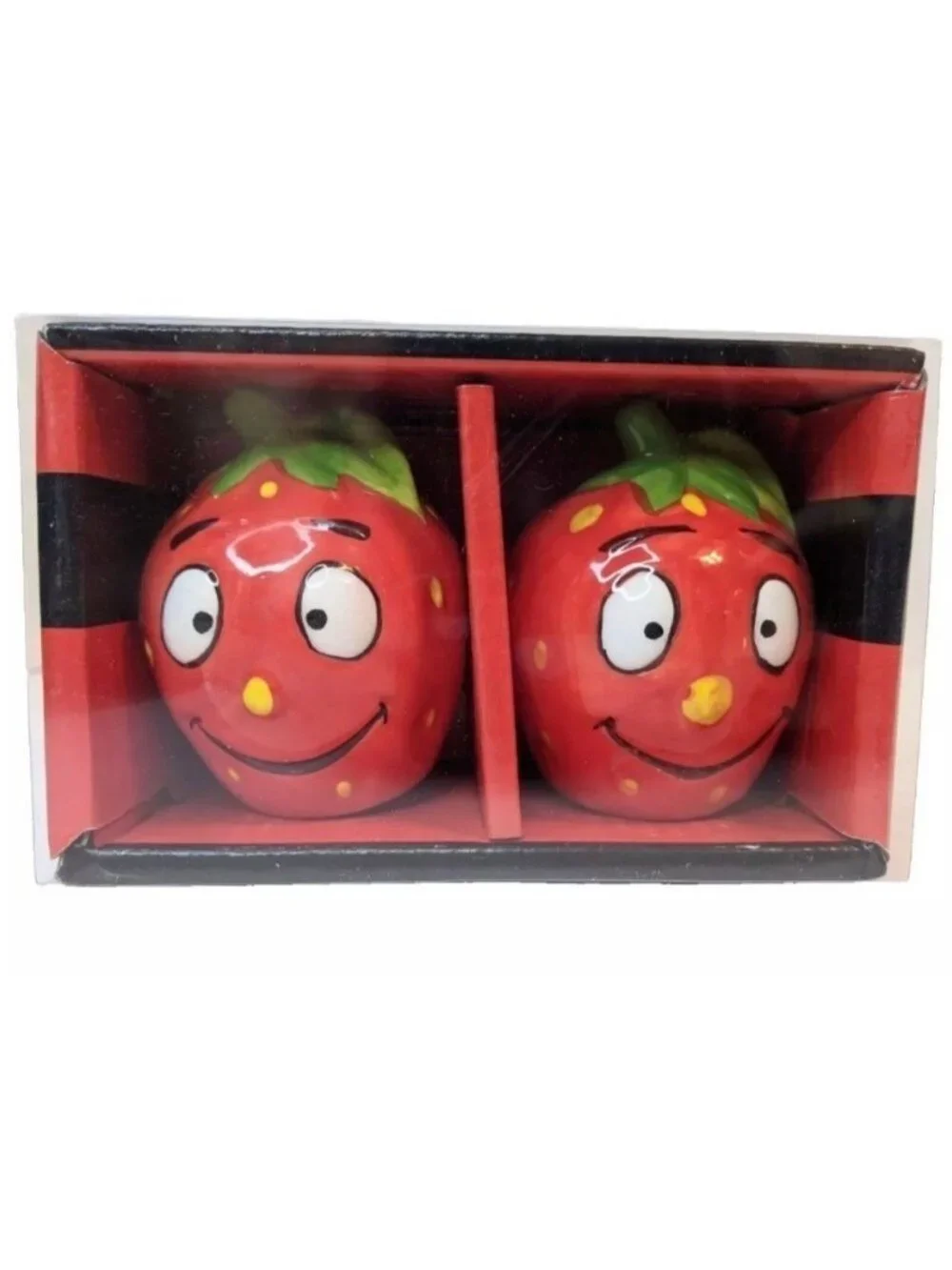 Vintage Collection Berries Ceramic Salt Pepper Shakers Hand Painted Grant Howard